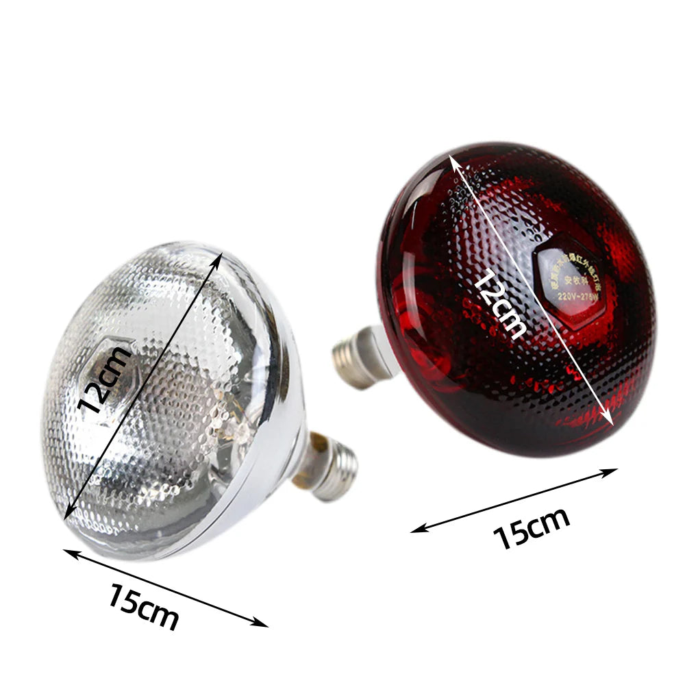 E27 100/150/200W/250W Infrared LED Light Thickening Heat Lamp Thermal Preservation Bulb for Pet Brooder Hatch Piggy Dog Cat